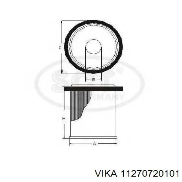 Фильтр тонкой очистки топлива Vika 11270720101 цена, от 11.50 USD