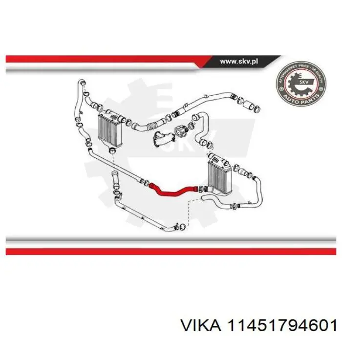 Шланг/патрубок интеркуллера Gates 090785 цена, от 15.46 USD