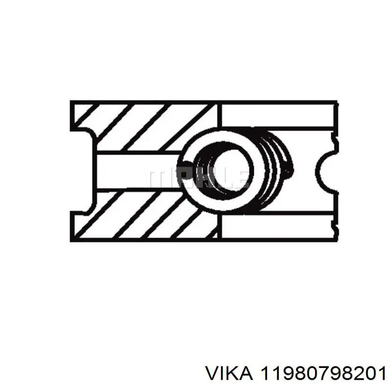Кольца поршневые STD на 1 цилиндр Vika 11980798201 цена, от 10.17 USD