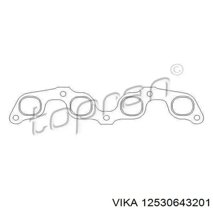 Прокладка випускного колектора 12530643201 Vika