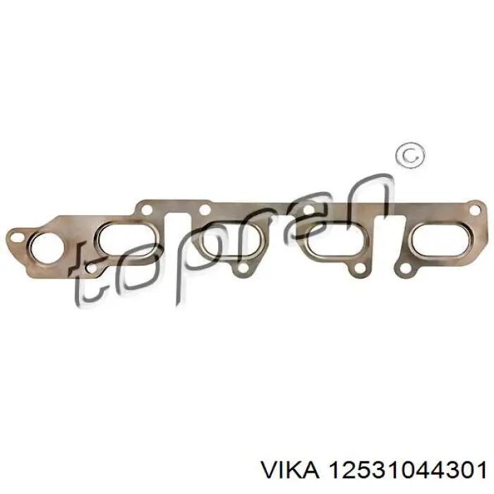 Прокладка коллектора выпускного Vika 12531044301 цена, от 7.59 USD