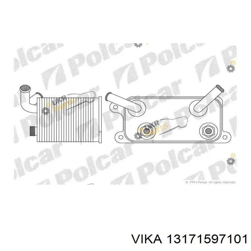 Радиатор охлаждения, АКПП/КПП Vika 13171597101 цена, от 40.53 USD
