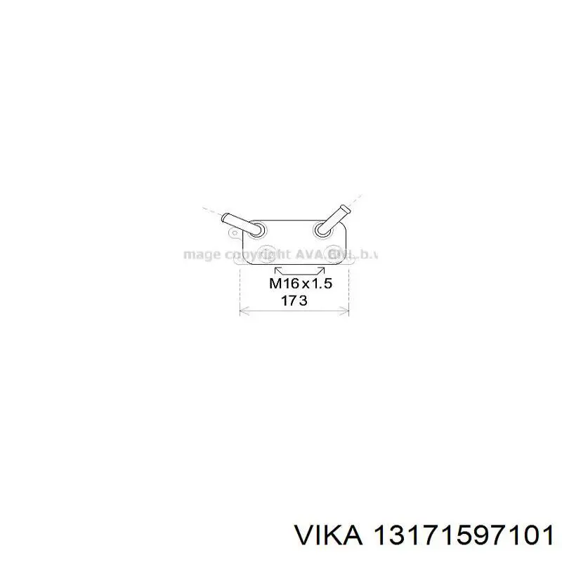 Радиатор масляный Vika 13171597101