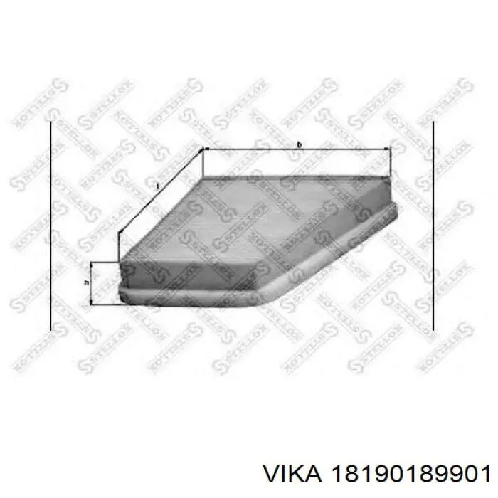 Фильтр салона 18190189901 Vika