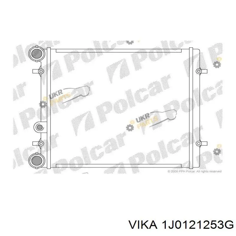 Радиатор 1J0121253G Vika