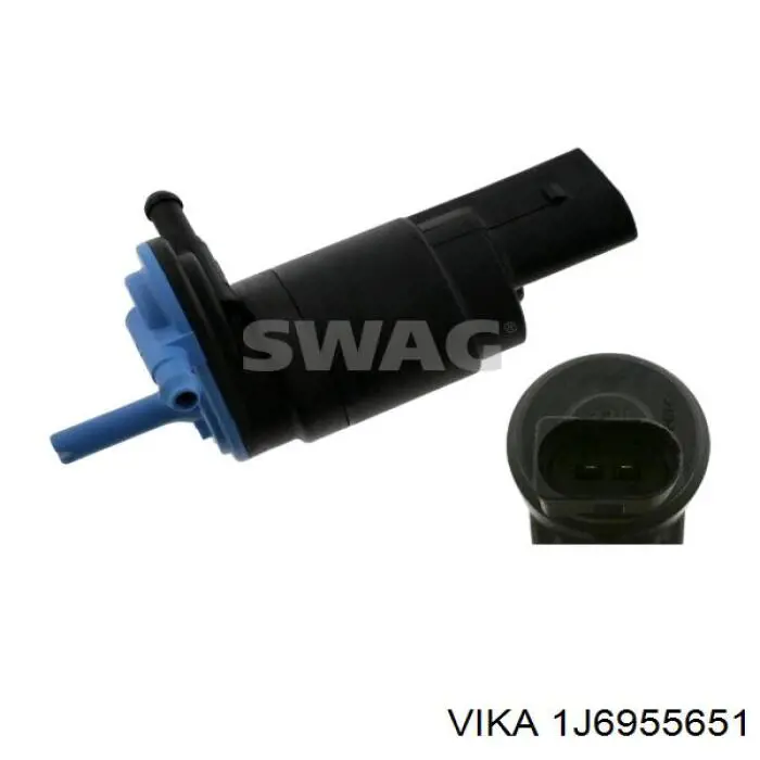1J6955651 Vika насос-мотор омывателя стекла переднего/заднего