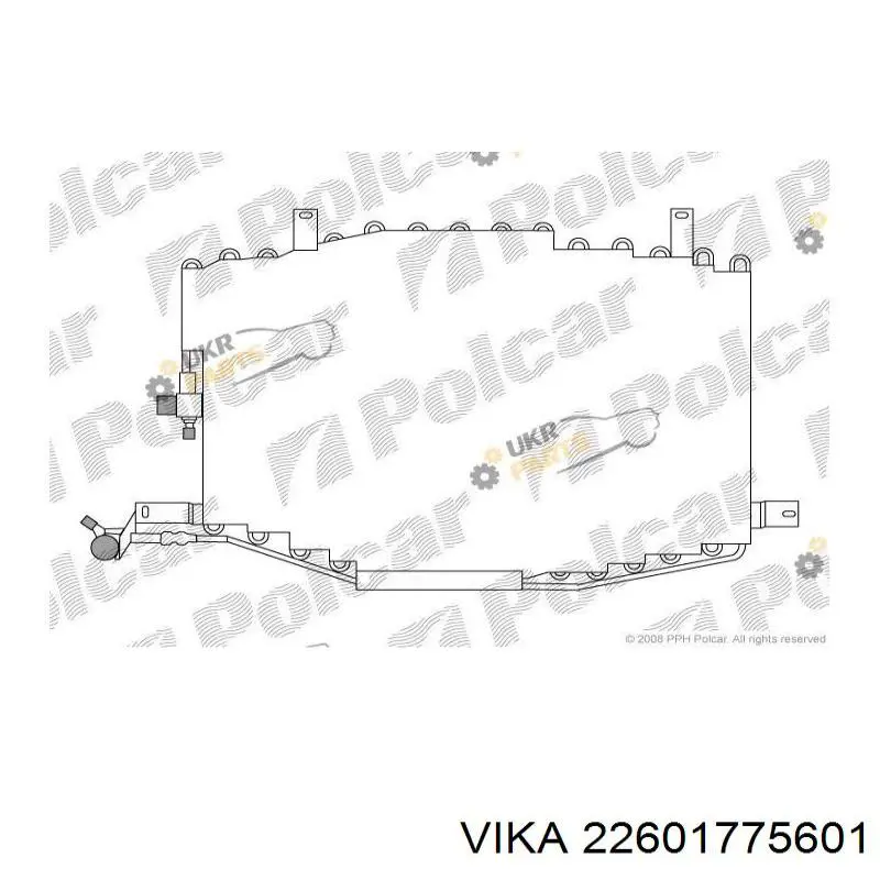 Радиатор кондиционера 104214C Termal