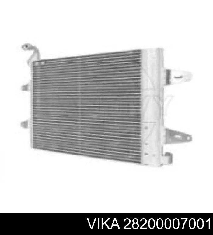 Радиатор кондиционера Шкода Румстер 5J (Skoda Roomster)
