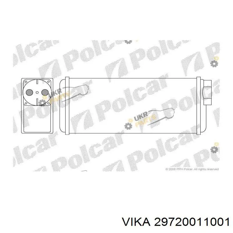 Радиатор печки (отопителя) AVA FP64N166AV цена, от 22.41 USD