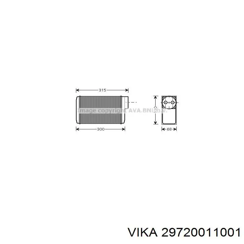 Радиатор печки FP64N166AV AVA