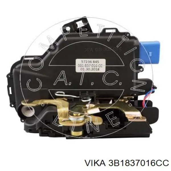 Замок передней правой двери 3B1837016CC Vika