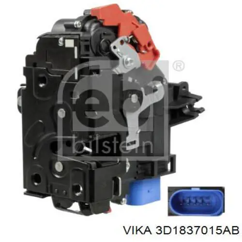 Запор кабины Vika 3D1837015AB цена, от 31.67 USD