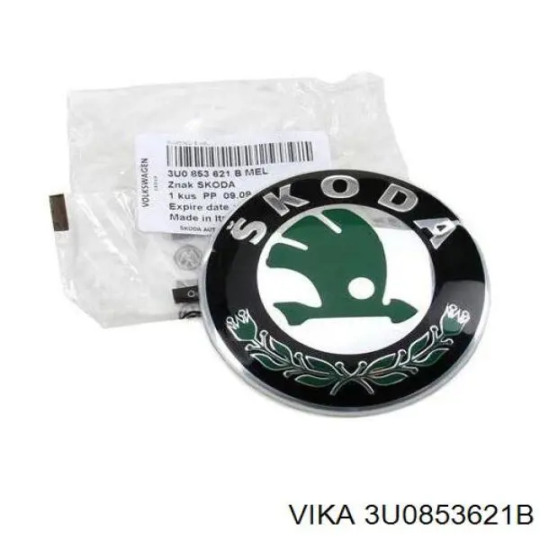 Эмблема капота на Skoda Yeti 5L