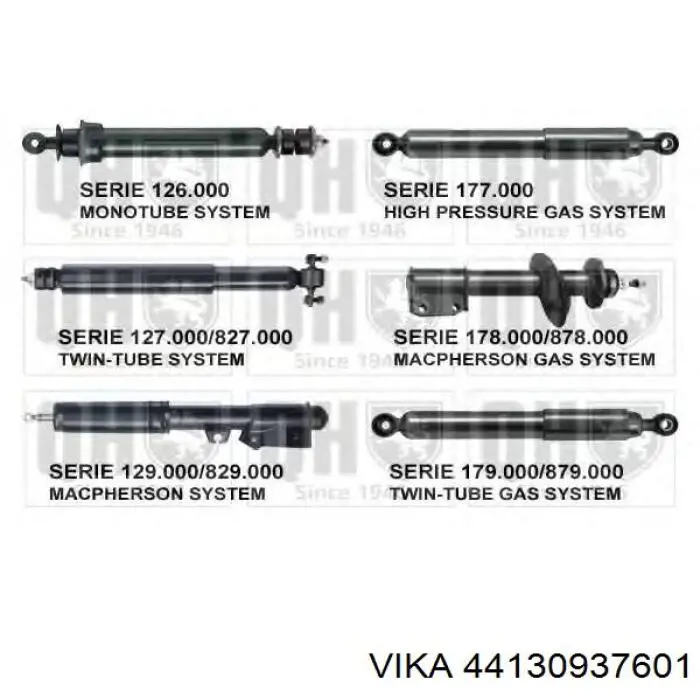 Стойка амортизатора передняя Vika 44130937601 цена, от 42.29 USD