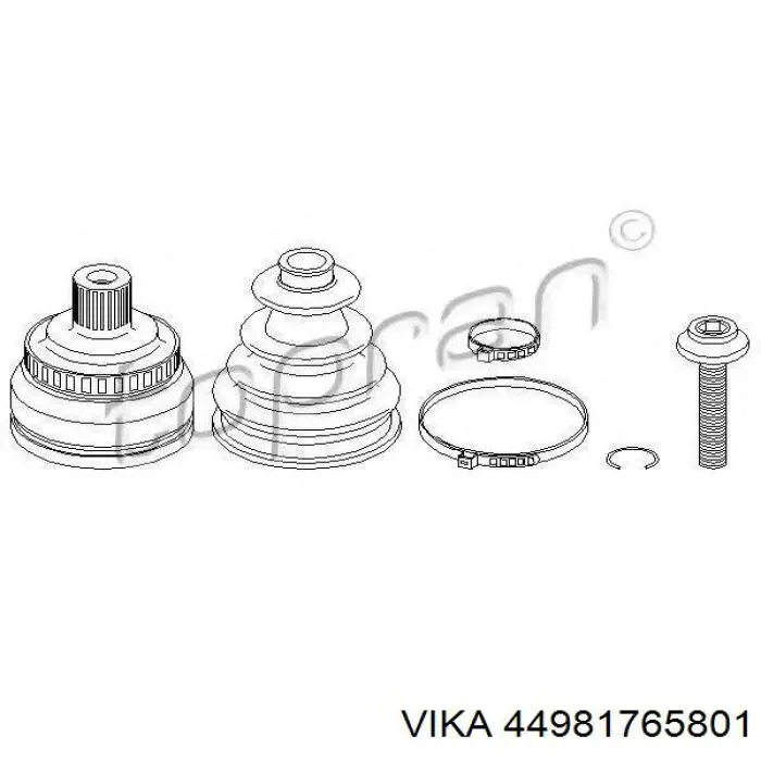 ШРУС наружный передний 23695 GKN-Spidan