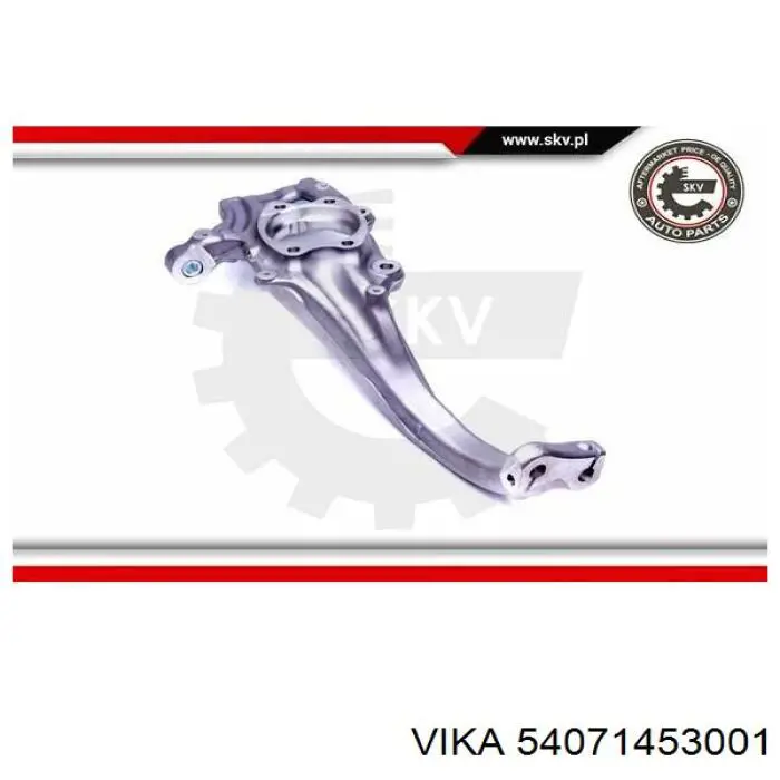 Цапфа (поворотный кулак) передний правый Polcar ZWA018P цена, от 140.69 USD