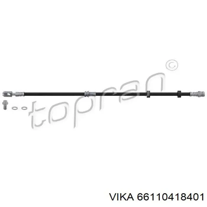 Шланг тормозной передний Vika 66110418401 цена, от 6.37 USD