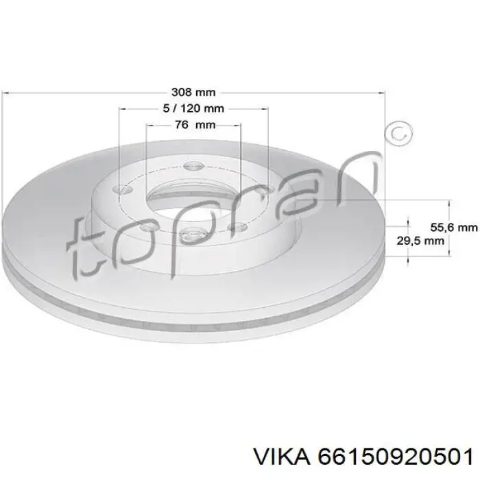 Купить 604796 Daco Ротор тормозной