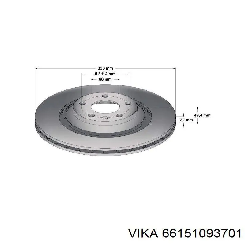 4F0615601D VAG Дисковый тормоз