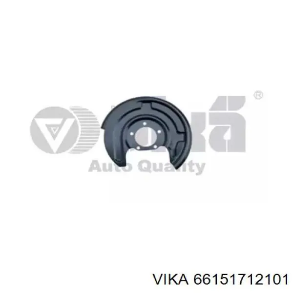 66151712101 Vika защита тормозного диска заднего левая