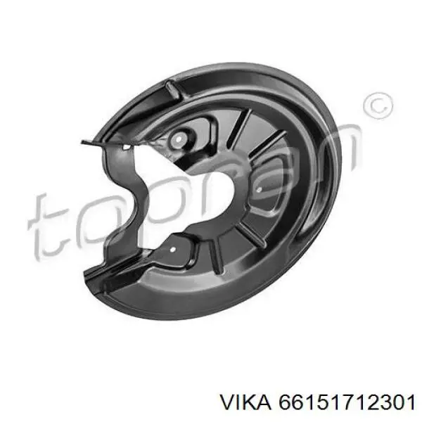 Proteção esquerda do freio de disco traseiro para Skoda Octavia (A5, 1Z3)