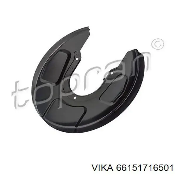 66151716501 Vika proteção direita do freio de disco traseiro