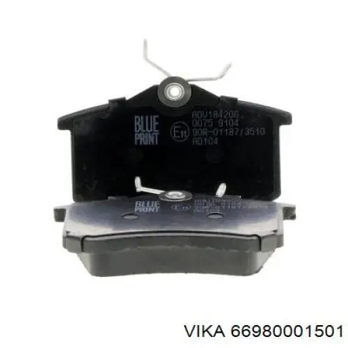 Задние дисковые колодки Vika 66980001501