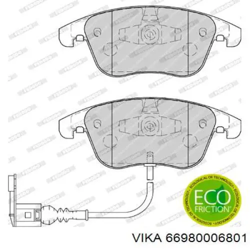 Колодки Vika 66980006801 цена, от 23.38 USD