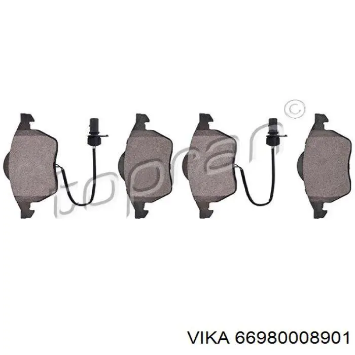 Передние тормозные колодки RP1488 Raiso