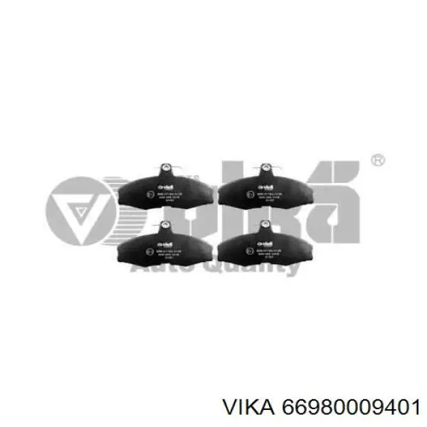 66980009401 Vika колодки тормозные передние дисковые