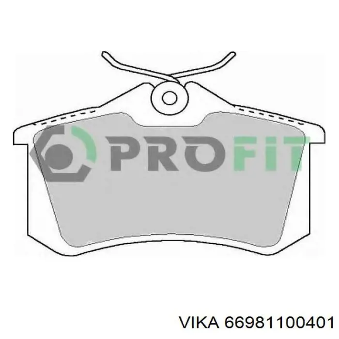 66981100401 Vika Колодки тормозные дисковые комплект