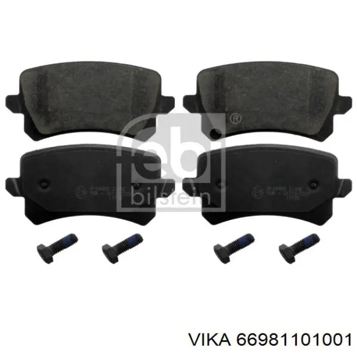 Колодки дисковые  Vika 66981101001 цена, от 14.60 USD