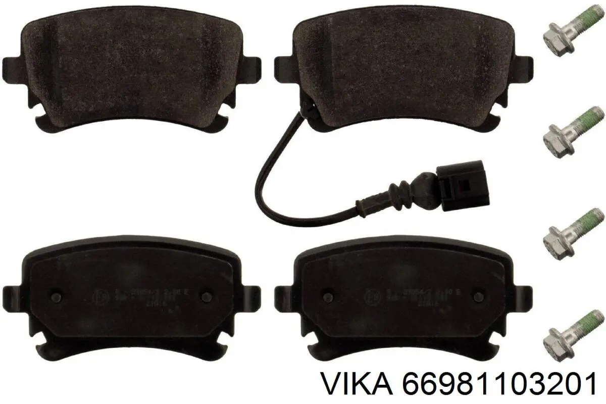 Колодки дисковые  Vika 66981103201 цена, от 15.74 USD