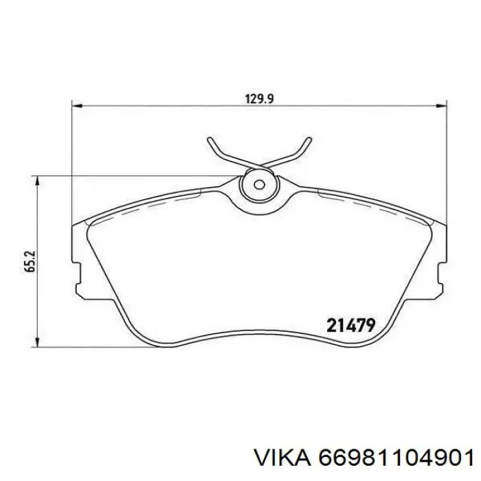Колодки Vika 66981104901 цена, от 16.83 USD