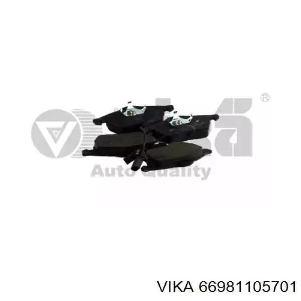 66981105701 Vika колодки тормозные передние дисковые