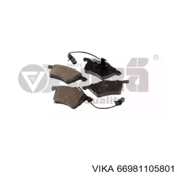 66981105801 Vika колодки тормозные передние дисковые