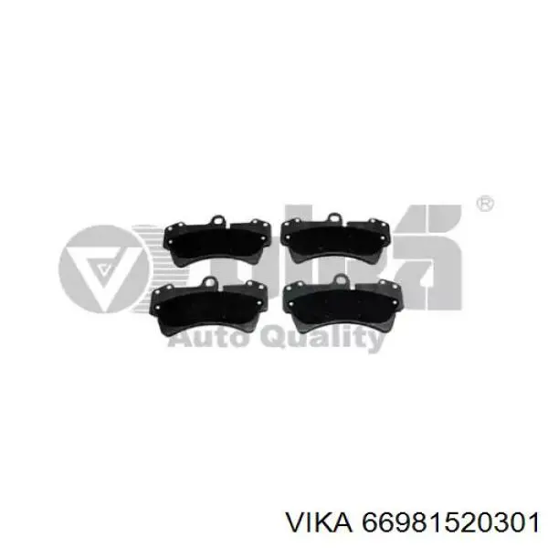 66981520301 Vika передние тормозные колодки