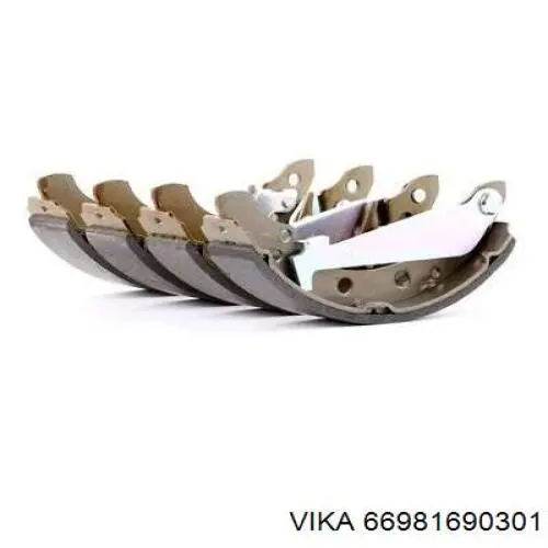 Купить 66981690301 Vika Задние барабанные тормозные колодки