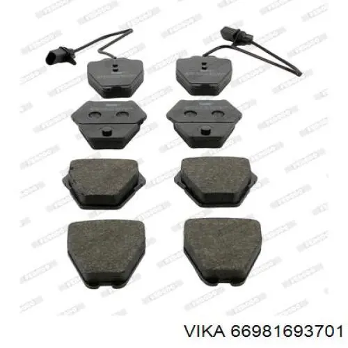 Передние тормозные колодки MKD912 Friction Master