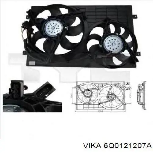 Диффузор радиатора охлаждения Diamond/DPA 81210127202 цена, от 7.58 USD