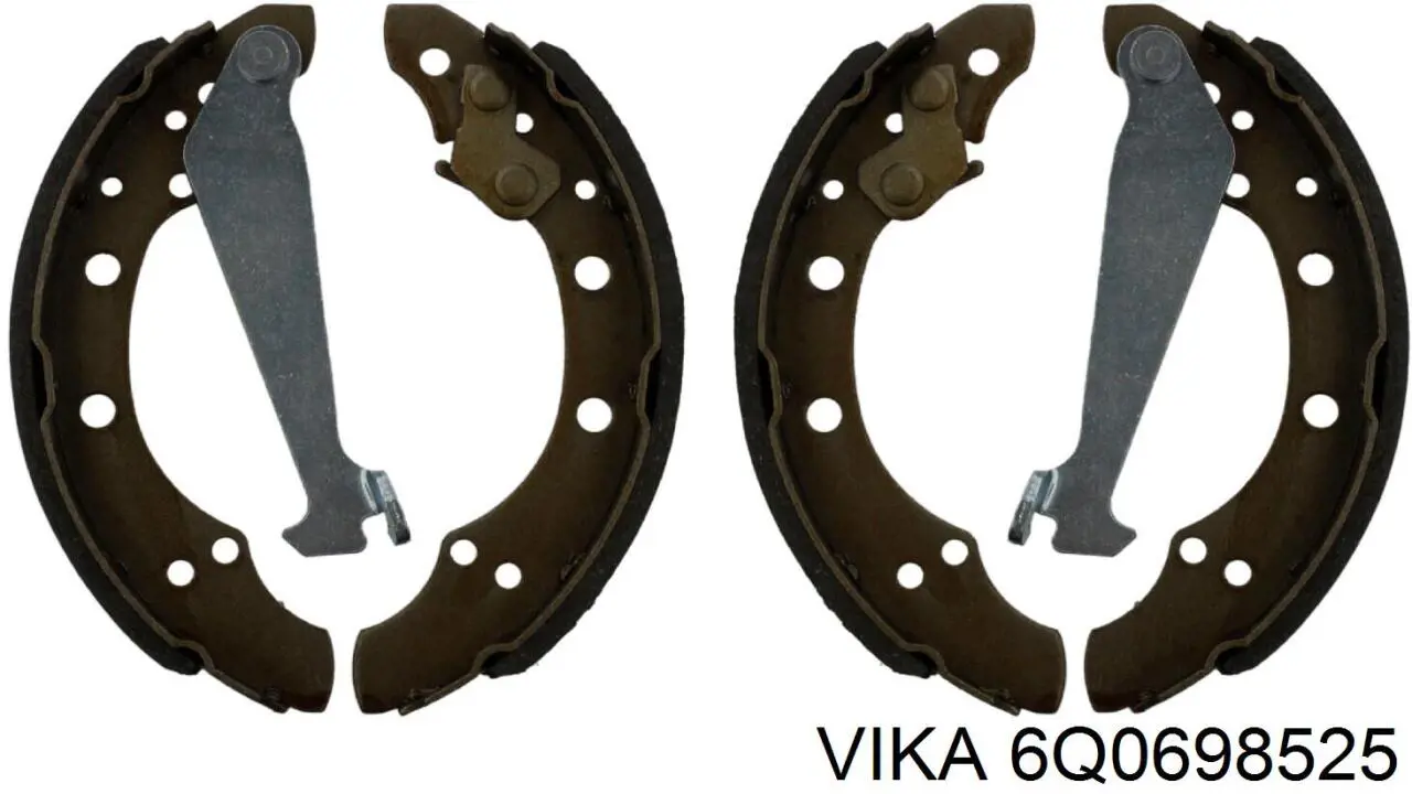 Колодки тормозные задние барабанные VIKA 6Q0698525