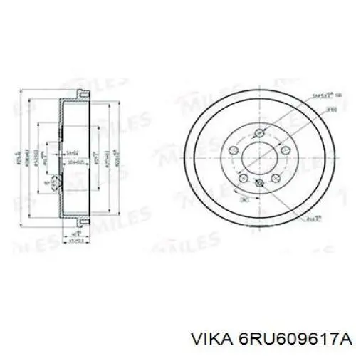 Барабан тормозной задний Profit 50200117 цена, от 28.47 USD