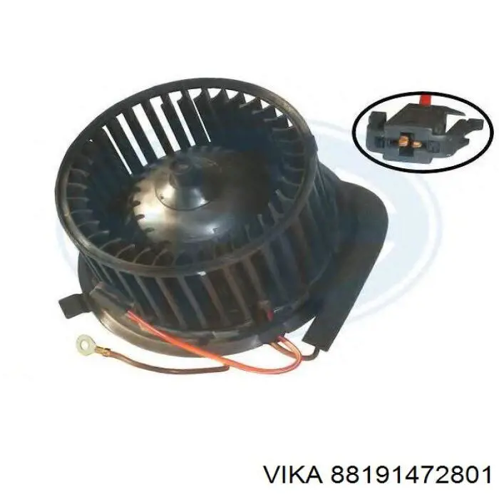 Motor eléctrico, ventilador habitáculo 88191472801 Vika