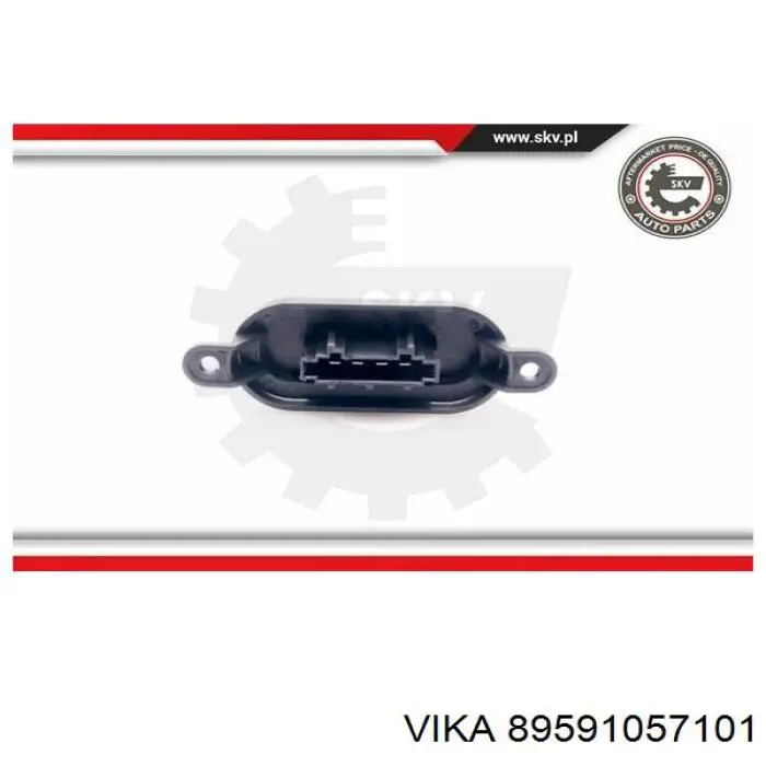 Resistencia de motor, ventilador aire acondicionado 89591057101 Vika