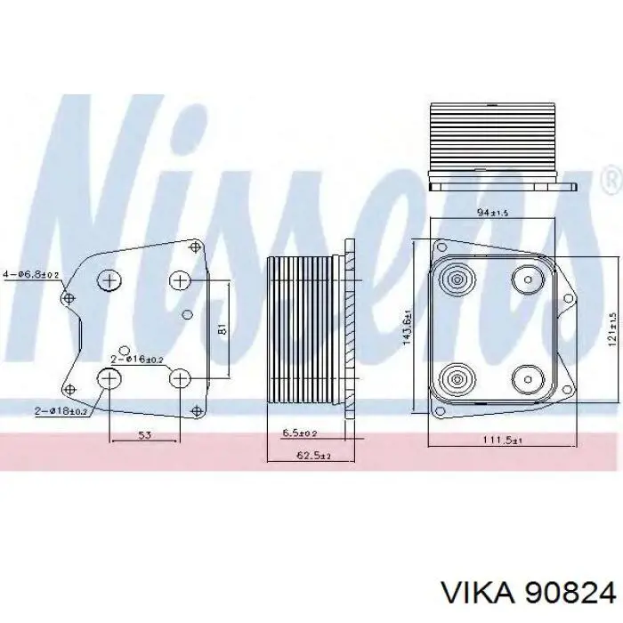 90824 Vika датчик температуры охлаждающей жидкости (включения вентилятора радиатора)