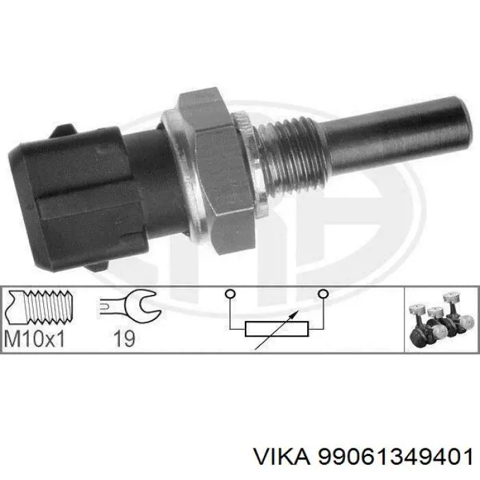 Датчик указателя температуры охлаждающей жидкости Vika 99061349401 цена, от 2.82 USD
