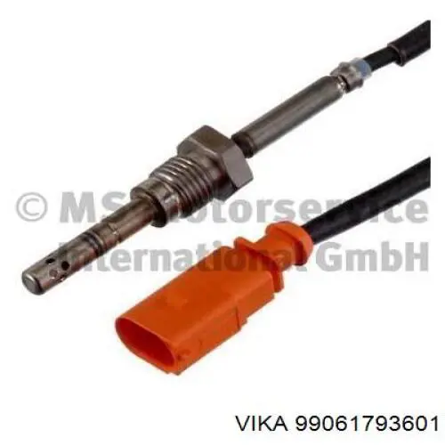 Sensor de temperatura, gas de escape, después de Filtro hollín/partículas 99061793601 Vika