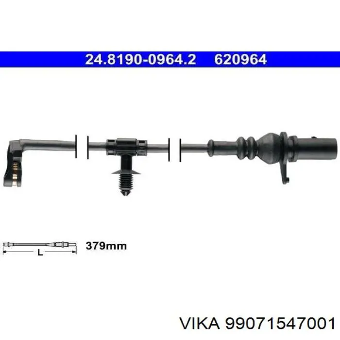 Sensor de posición del árbol de levas 99071547001 Vika