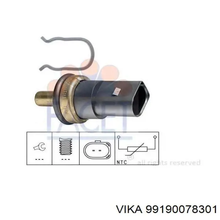 Купить 99190078301 Vika Термодатчик охлаждающей жидкости