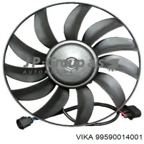 99590014001 Vika ventilador elétrico de esfriamento montado (motor + roda de aletas esquerdo)